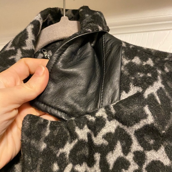 NWOT Vero Moda Leopard Print/ Animal Print Transitional wool type coat - Picture 5 of 6